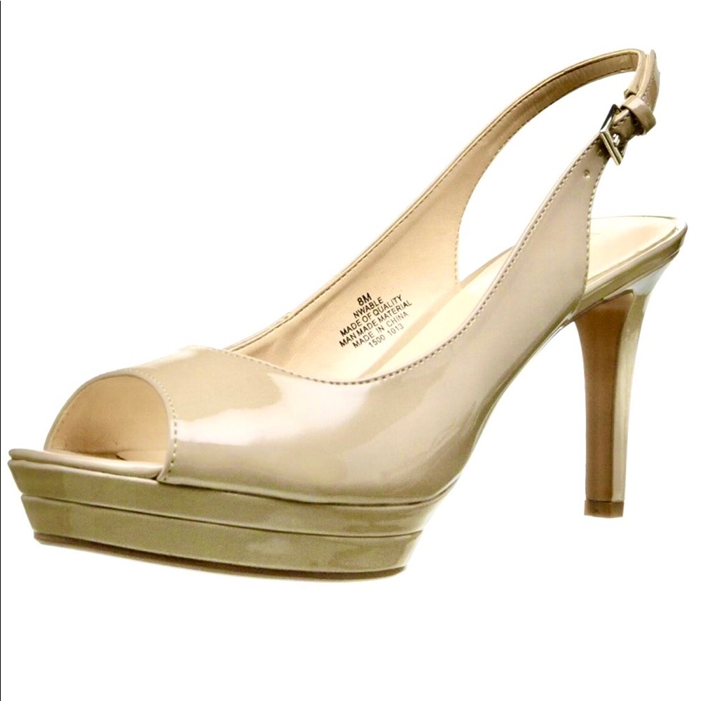Nine West Peep Toe Slingback Pumps